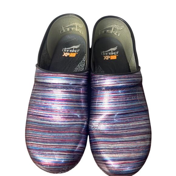 Dansko XP Professional Clogs Muliticolor Stripe Slip On Size 41 Healthcare - Picture 2 of 8